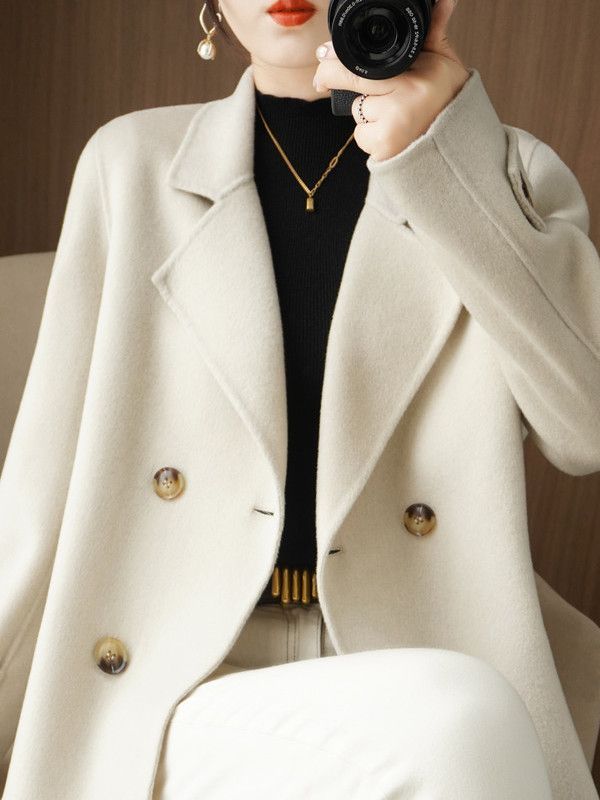 Wool Suit Jacket - Modaya Uygun Kalın Yün Ceket Kadın
