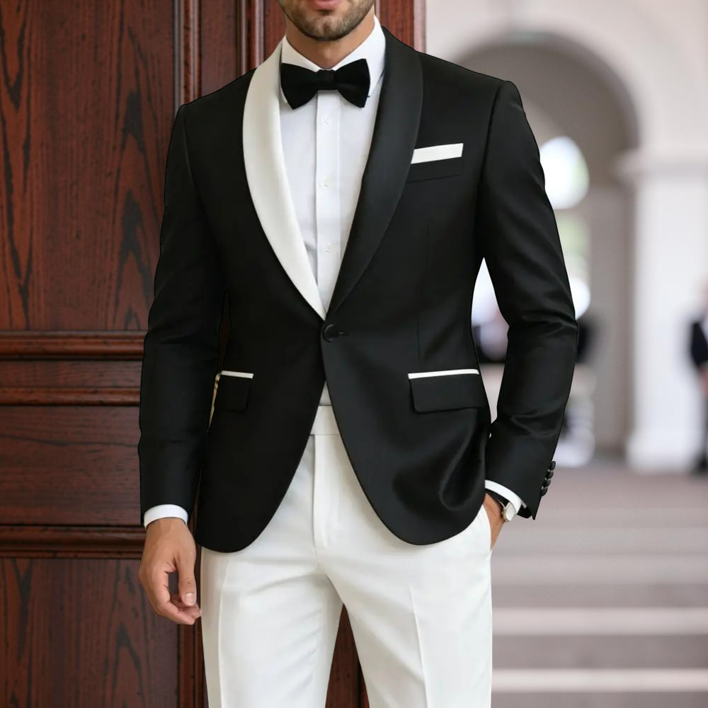 Men'S Formal Evening Wear - Erkekler için Resmi Takımlar Kontrast Renk