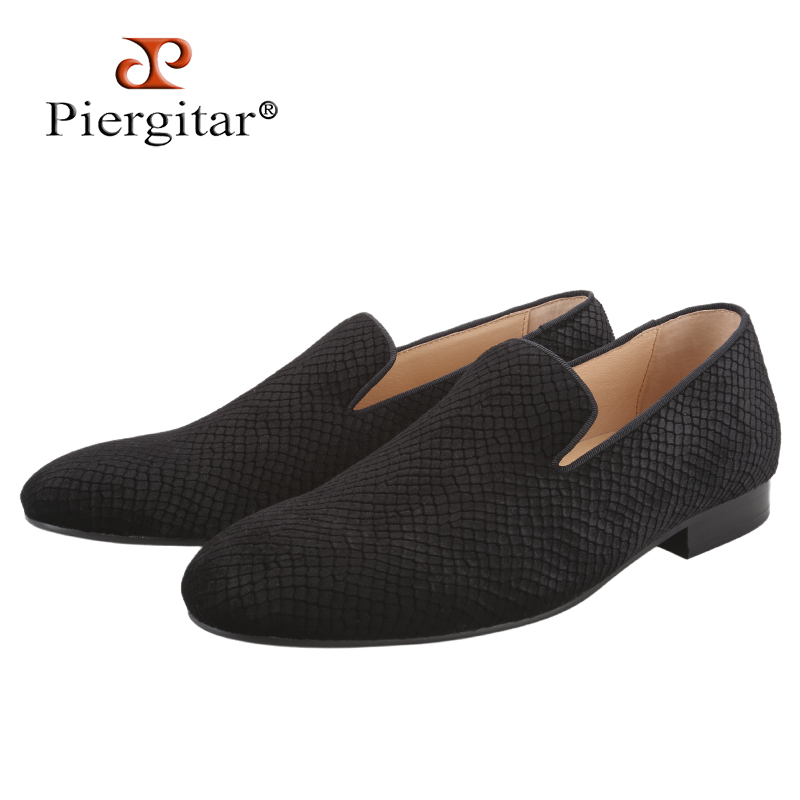 Men'S Formal Wear Slippers - Piergitar Çok Renkli Balık Pullu Desenli