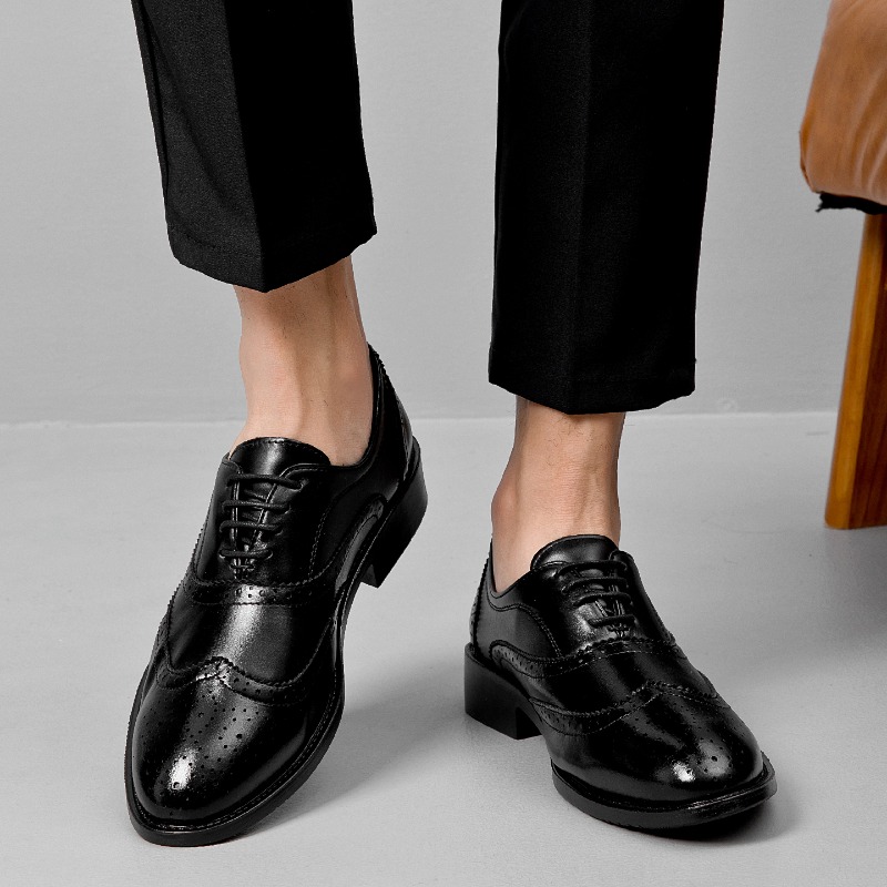 Men'S Style Formal Wear - Klasik Erkek Stili Hakiki Deri Ayakkabılar,