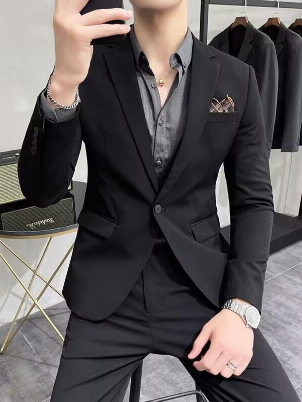 Erkekler İçin İş-Günlük Dar Ke - Men'S Urban Formal Wear incelemesi ve fiyatı