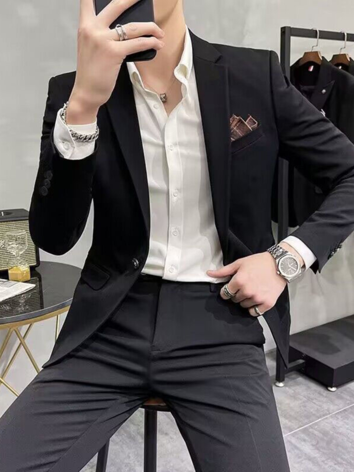 Erkekler İçin İş-Günlük Dar Ke - Men'S Urban Formal Wear incelemesi ve fiyatı