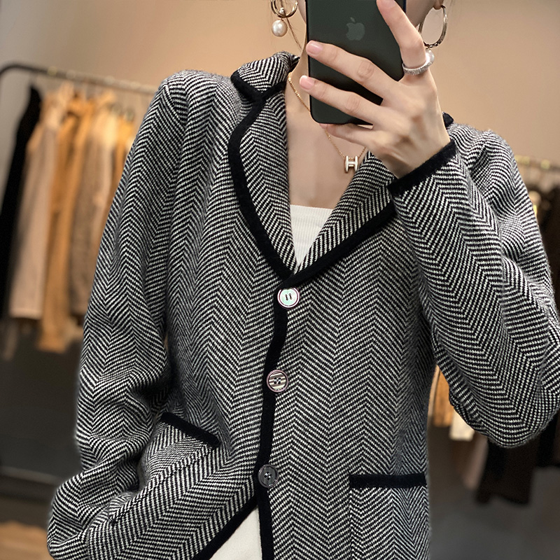 Sonbahar kış kadın saf kaşmir  - Wool Suit Jacket incelemesi ve fiyatı
