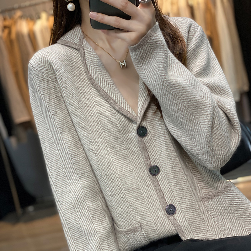 Sonbahar kış kadın saf kaşmir  - Wool Suit Jacket incelemesi ve fiyatı