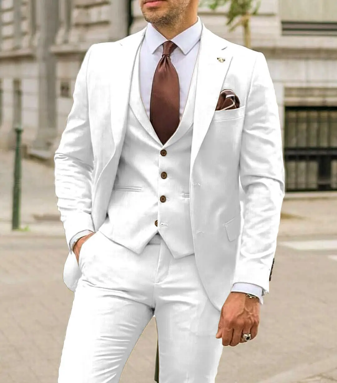 Çentikli Yaka Erkek Takımları  - Men Formal Wear Wedding Guest incelemesi ve fiyatı